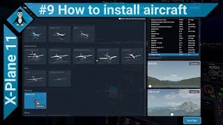 XPlane 11 9  How to install Aircraft [upl. by Nakeber]