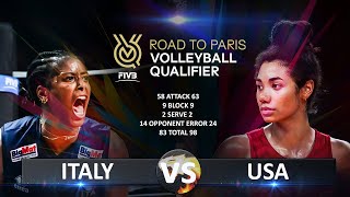 Italy vs USA  Womens OQT 2023 [upl. by Silvain]