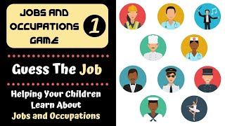 Jobs and Occupations Game  Guess the Job  Games for Kids [upl. by Aratehs168]