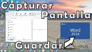 Como capturar pantalla y guardar ventana de PC [upl. by Enahpad]