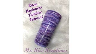 Easy beginners Tumbler with acrylic paint [upl. by Mello]