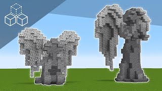 How to Build Praying Angel Statues  Minecraft Tutorial [upl. by Alvinia]