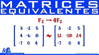 Matrices equivalentes [upl. by Enelym]