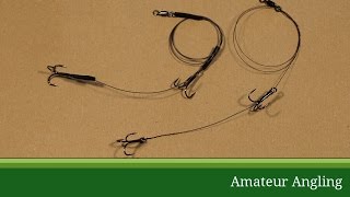 How to tie a wire trace for pike fishing [upl. by Lonna872]