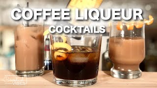 3 Easy Coffee Liqueur Cocktails  1Minute Cocktail Recipes [upl. by Eilatam]