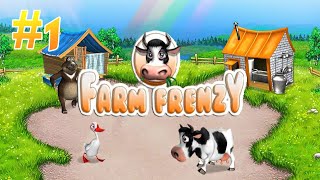 Farm Frenzy  Gameplay Level 1 to 6  1 [upl. by Darcia]