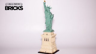 Lego Architecture 21042 Statue of Liberty Speed Build [upl. by Nitaf]