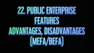 22 Public Enterprise It’s Forms Features Advantages Disadvantages MEFABEFA [upl. by Jehu]