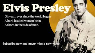 Elvis Presley  Hard Headed Woman  Lyrics Official [upl. by Erinn]