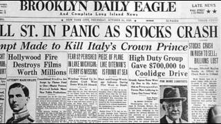 24th October 1929 Wall Street Crash begins on Black Thursday [upl. by Admana210]