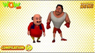 Motu Patlu  Non stop 3 episodes  3D Animation for kids  60 [upl. by Gombosi]