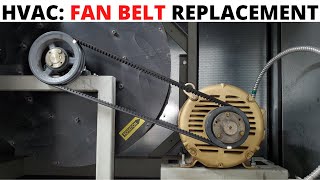 HVAC Fan Belt ReplacementInstallation For ACFurnaceExhaust Systems Belt Pulley V Belt Pulley [upl. by Ruon]