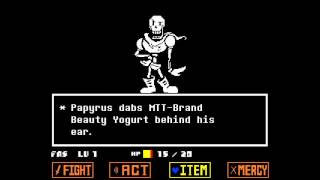 Undertale  Papyrus Boss Fight [upl. by Eserahc]