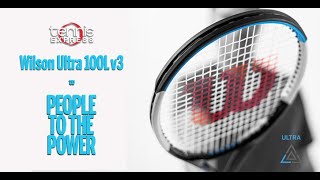 Wilson Ultra 100L v3 Tennis Racquet Review Tennis Express [upl. by Eillac942]