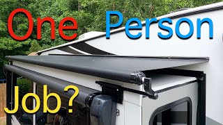 Installing Solera RV Slide Toppers  DIY Awning Cover Install [upl. by Ilaire]