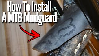 How To Install A Front MTB Mudguard EASILY [upl. by Llimaj]