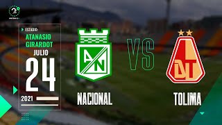 Nacional Vs Tolima  Liga Betplay EN VIVO [upl. by Raimund]