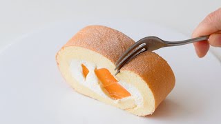 Mango Swiss Roll Cake Recipe｜Ohyoo Cooking [upl. by Larsen270]