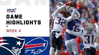 Patriots vs Bills Week 4 Highlights  NFL 2019 [upl. by Nayr]