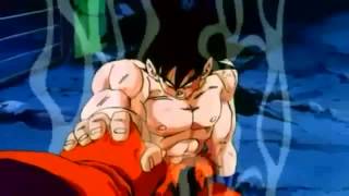 DragonBall Z Goku Turns Into Super Saiyan god english [upl. by Viviene423]