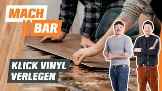 Klick Vinyl verlegen und schneiden  OBI [upl. by Eanore254]