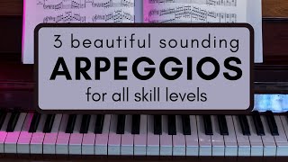 3 Beautiful Piano Arpeggio patterns for MANY GENRES [upl. by Isadora368]