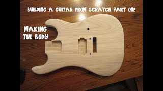 Building A Guitar Body  Making A Guitar From Scratch Part 1 [upl. by Annayehc]