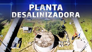 ANDA instala planta desalinizadora de agua en Isla Madresal Usulután [upl. by Calvina]