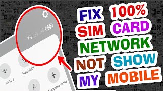 How To Fix SIM Network Not Showing Problem  Fix SIM Network Signal Not Showing Problem [upl. by Dorfman]