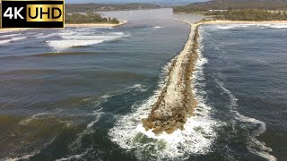 Moruya Breakwall  Drone Footage 4K [upl. by Bal]