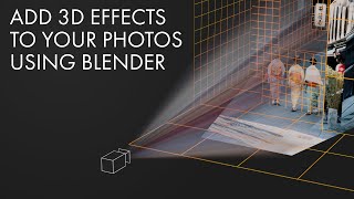 Add 3D Effects to Your Photos with Camera Projection Mapping in Blender 28 [upl. by Reemas520]