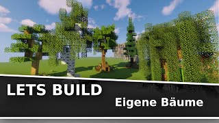 Minecraft Lets Build  coole Bäume selbst bauen  Tutorial German [upl. by Aliekahs586]