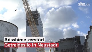 Abrissbirne bringt Wahrzeichen in Neustadt in Holstein zum Einsturz [upl. by Ademordna285]