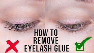 Beauty Hack REMOVE EYELASH GLUE  HUGE GIVEAWAY  KristenLeanneStyle [upl. by Derfiniw]