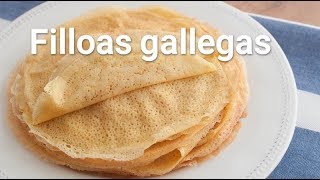 Cómo hacer filloas [upl. by Ahsilam305]