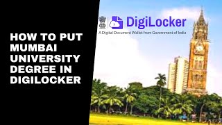 How to download Mumbai University Degree in Digilocker [upl. by Barr]