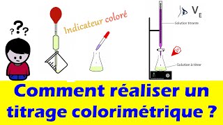 Comment réaliser un titrage colorimétrique  🧪 méthode dosage TP [upl. by Jordans]