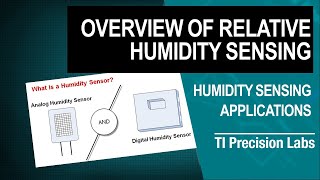 Overview of relative humidity sensing [upl. by Edyaw]