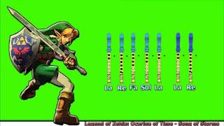 Zelda  Ocarina Of Time  Song of Storms en Flauta Dulce con Notas [upl. by Eltsyek]