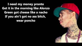 Rack City  Tyga  Lyrics On Screen HD [upl. by Adianez]