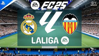 Real Madrid vs Valencia  LaLiga 2425  2024 Full Match 4K  FC 25 [upl. by Nuahsyd]