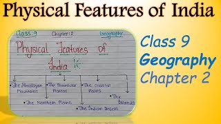 Class 9 Geography Chapter 2  Physical Features of India  Notes Class9toSuccess [upl. by Audry]