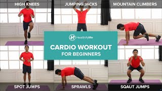 CARDIO WORKOUT FOR BEGINNERS From Home In 10 Minutes  Lockdown Workout No Equipment  HealthifyMe [upl. by Mariele]