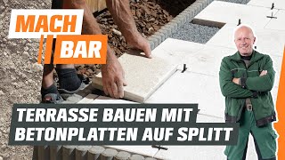 Terrassenplatten verlegen aus Beton  OBI [upl. by Berk189]