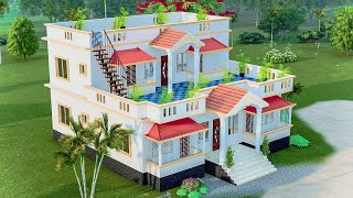 ২ তলা বাড়ির ডিজাইন ।দোতালা বাড়ির ডিজাইন। Duplex House Design [upl. by Edouard]