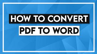 How to Convert PDF to Word  PDF to Word Converter [upl. by Bixler]