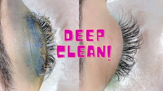 Lash DEEP Cleaning ODDLY SATISFYING PART 1 [upl. by Nooj]