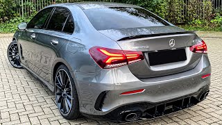 AMG A35 Sedan LOUDER than the A45 Walkaround SOUNDCHECK  Driving AClass A35 Saloon Sedan 2020 [upl. by Hodgson]