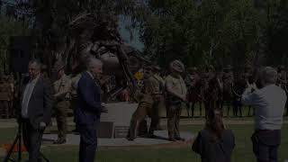 Light Horse Memorial Statue Unveiling  Wagga Wagga [upl. by Adnoryt739]