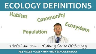 Ecology  Key Definitions  GCSE Biology 91 [upl. by Eleynad]